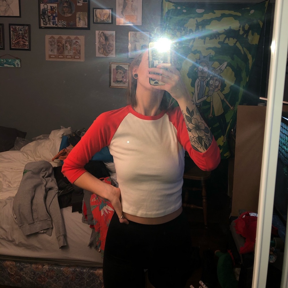 Crop baseball tee - target